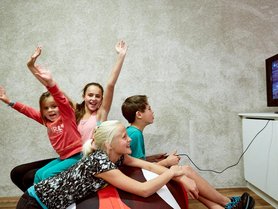 Auenhotel Kinderspielzimmer Computerecke