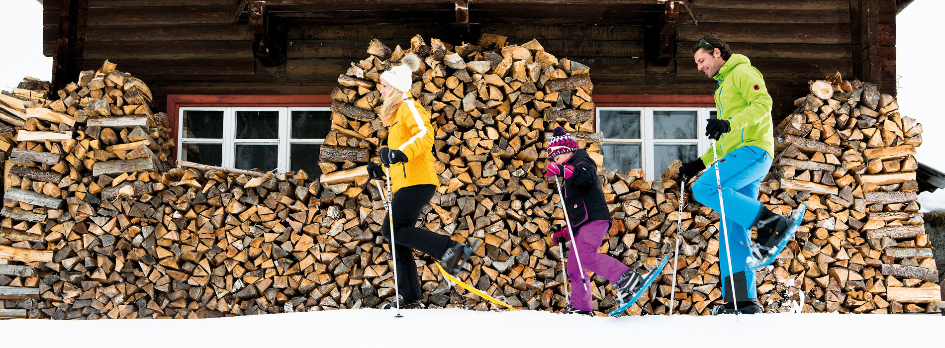 Schneeschuhwandern mit der Familie